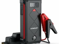 Car Jump Starter, 3000A Peak Lithium Jump Starter Battery Pack for Up to 10.0L Gas or 8.0L Diesel Engine, Safe 12V Portable Battery Starter Power Pack with LED Screen & LED Light