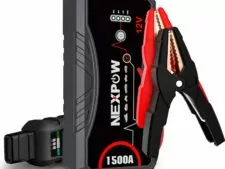 NEXPOW Car Jump Starter Car Battery Jump Starter Pack 1500A Peak Q10S for Up to 7.0L Gas and 5.5L Diesel Engine12V Auto Battery Booster,Jumper Cables Portable Lithium Jump Box with LED Light/USB QC3.0