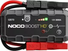 NOCO Boost HD GB70 2000A UltraSafe Car Battery Jump Starter, 12V Battery Booster Pack, Jump Box, Portable Charger and Jumper Cables for 8.0L Gasoline and 6.0L Diesel Engines