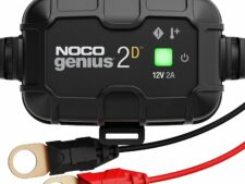 NOCO GENIUS2D, 2A Direct-Mount Onboard Car Battery Charger, 12V Automotive Charger, Battery Maintainer, Trickle Charger, Float Charger and Desulfator for Marine, ATV, Truck and Deep Cycle Batteries