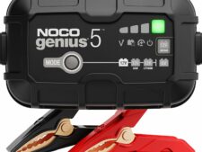 NOCO GENIUS5, 5A Smart Car Battery Charger, 6V and 12V Automotive Charger, Battery Maintainer, Trickle Charger, Float Charger and Desulfator for Motorcycle, ATV, Lithium and Deep Cycle Batteries