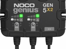 NOCO Genius GEN5X2, 2-Bank, 10A (5A/Bank) Smart Marine Battery Charger, 12V Waterproof Onboard Boat Charger, Battery Maintainer and Desulfator for AGM, Lithium (LiFePO4) and Deep-Cycle Batteries