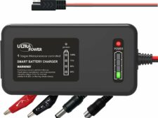 ULTRAPOWER 4-Amp 14.6 Volt LiFePO4 Battery Charger,12.8 Volt LiPO Lithium Battery Charger,Smart Battery Charger Maintainer for Cars,Motocycles,Golf Carts,UAV,Fishing Boat and Deep Cycle Batteries.