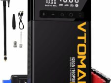 VTOMAN X7 Jump Starter with Air Compressor, 4250A Portable Car Jumper with 160PSI Digital Tire Inflator,12V Lithium Battery Charger Booster Box with Type-C Quick Charge (Up 10L Gas/10L Diesel Engine)