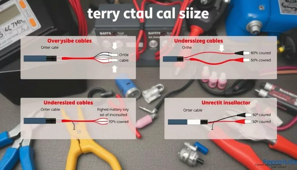 Cable sizing errors in electrical system design