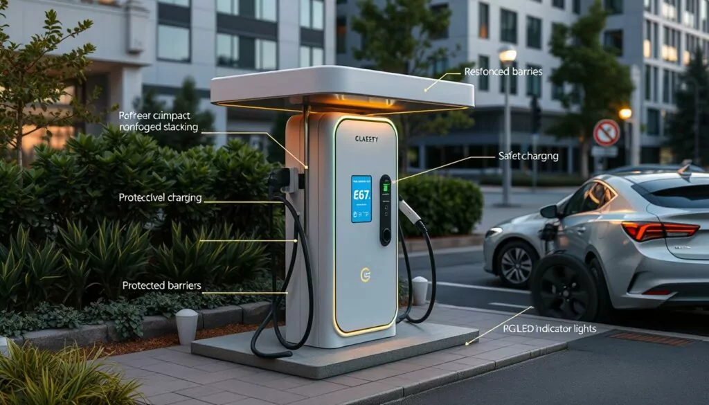 compact ev charging stations safety features